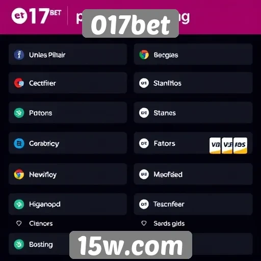 Métodos de pagamento aceitos na 017bet